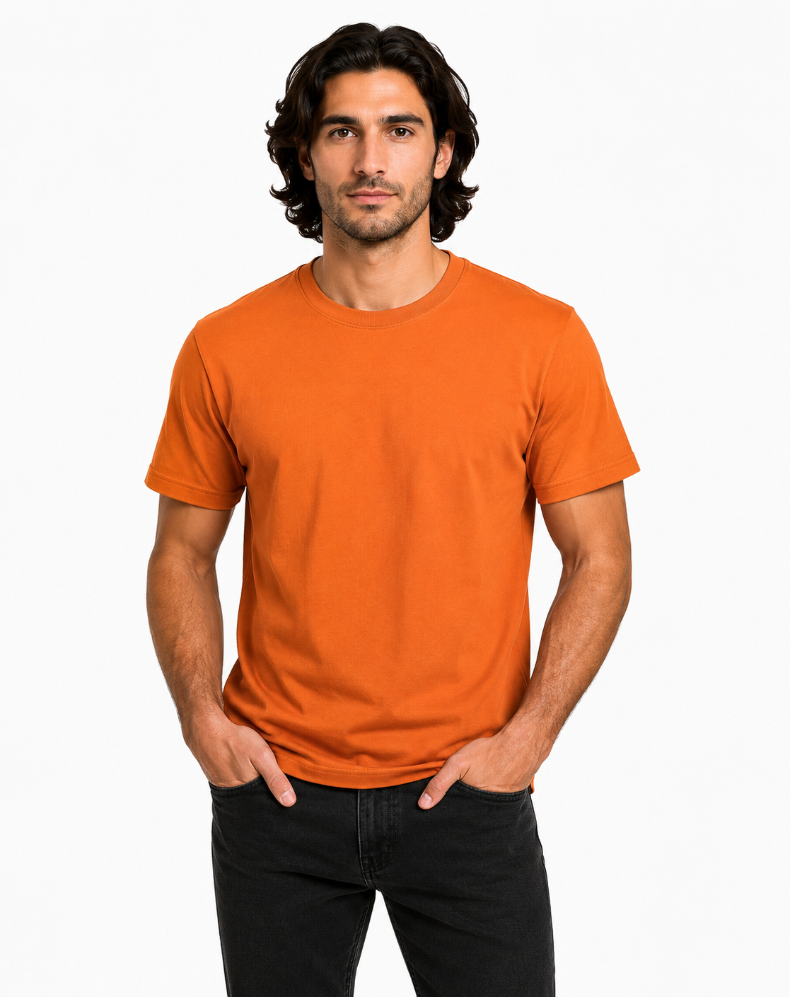 Unisex Crew Neck Cotton T-Shirt - 2501