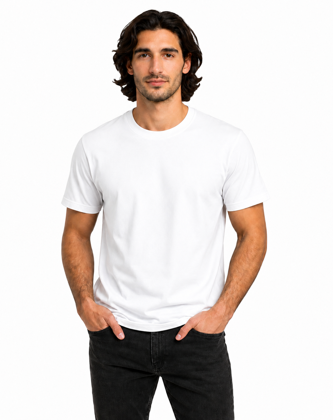Unisex Crew Neck Cotton T-Shirt - 2501
