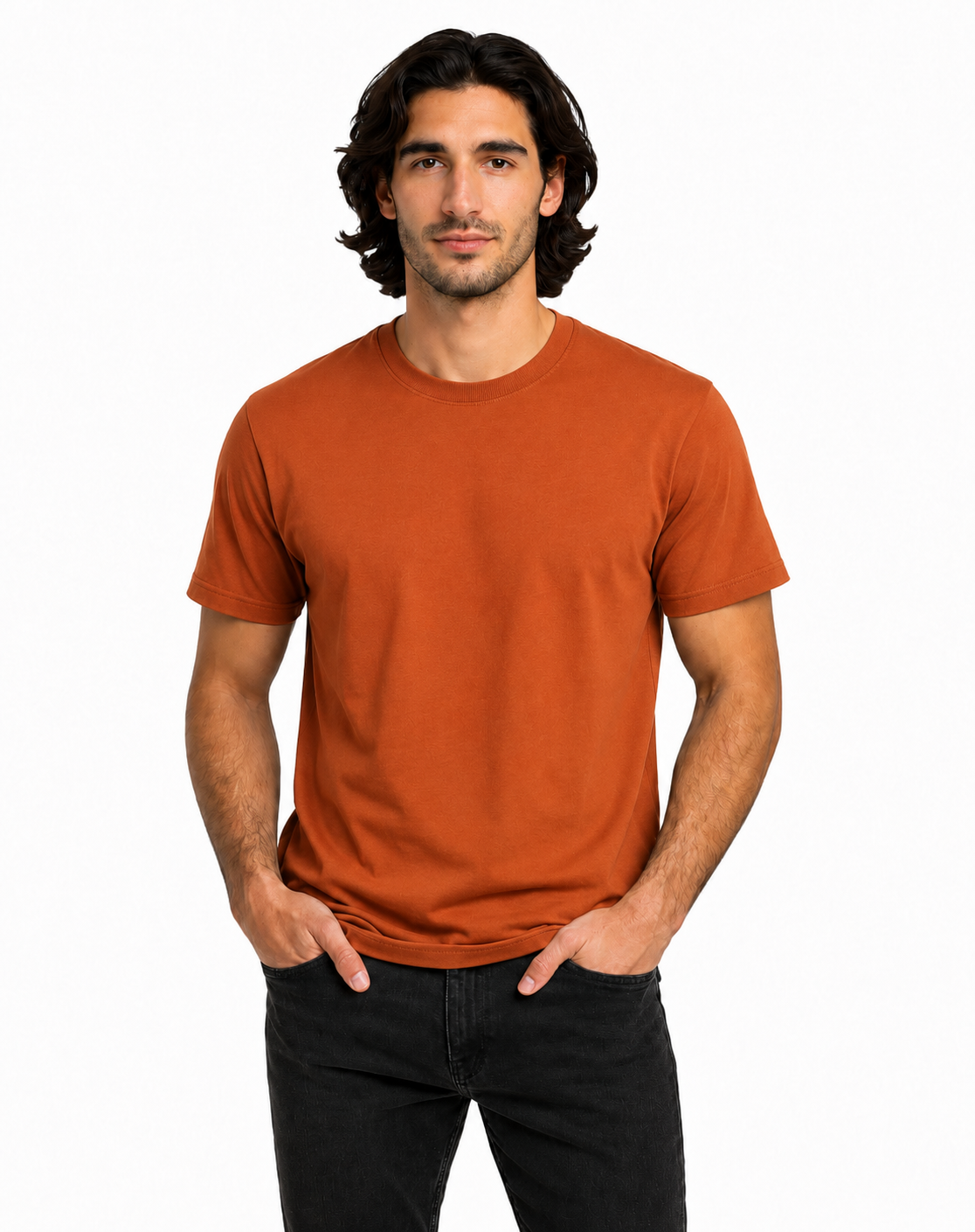 Unisex Crew Neck Cotton T-Shirt - 2501