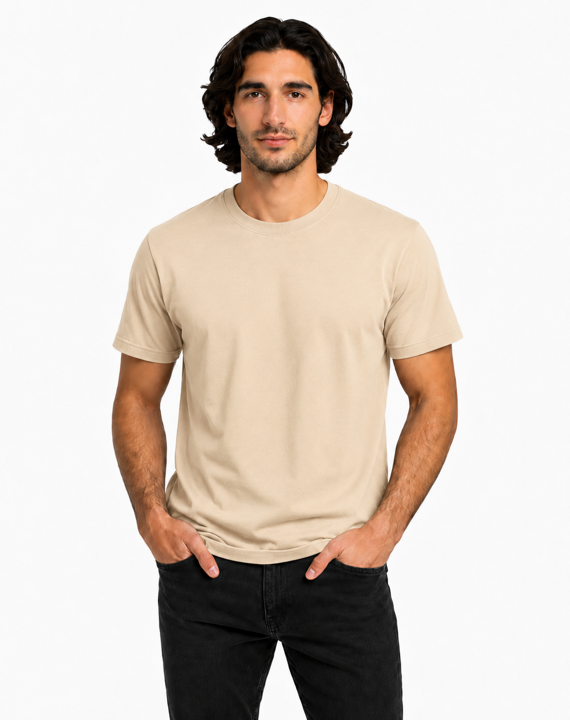 Unisex Crew Neck Cotton T-Shirt - 2501