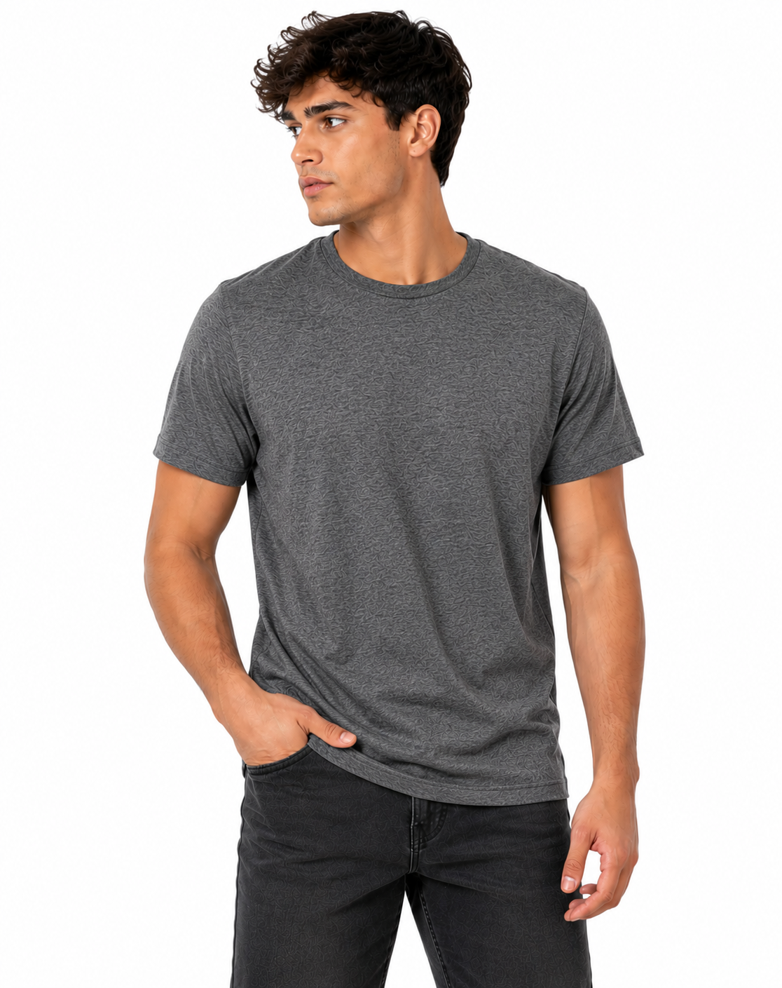 Unisex Crew Neck Heather T-Shirt  - 3401CVC
