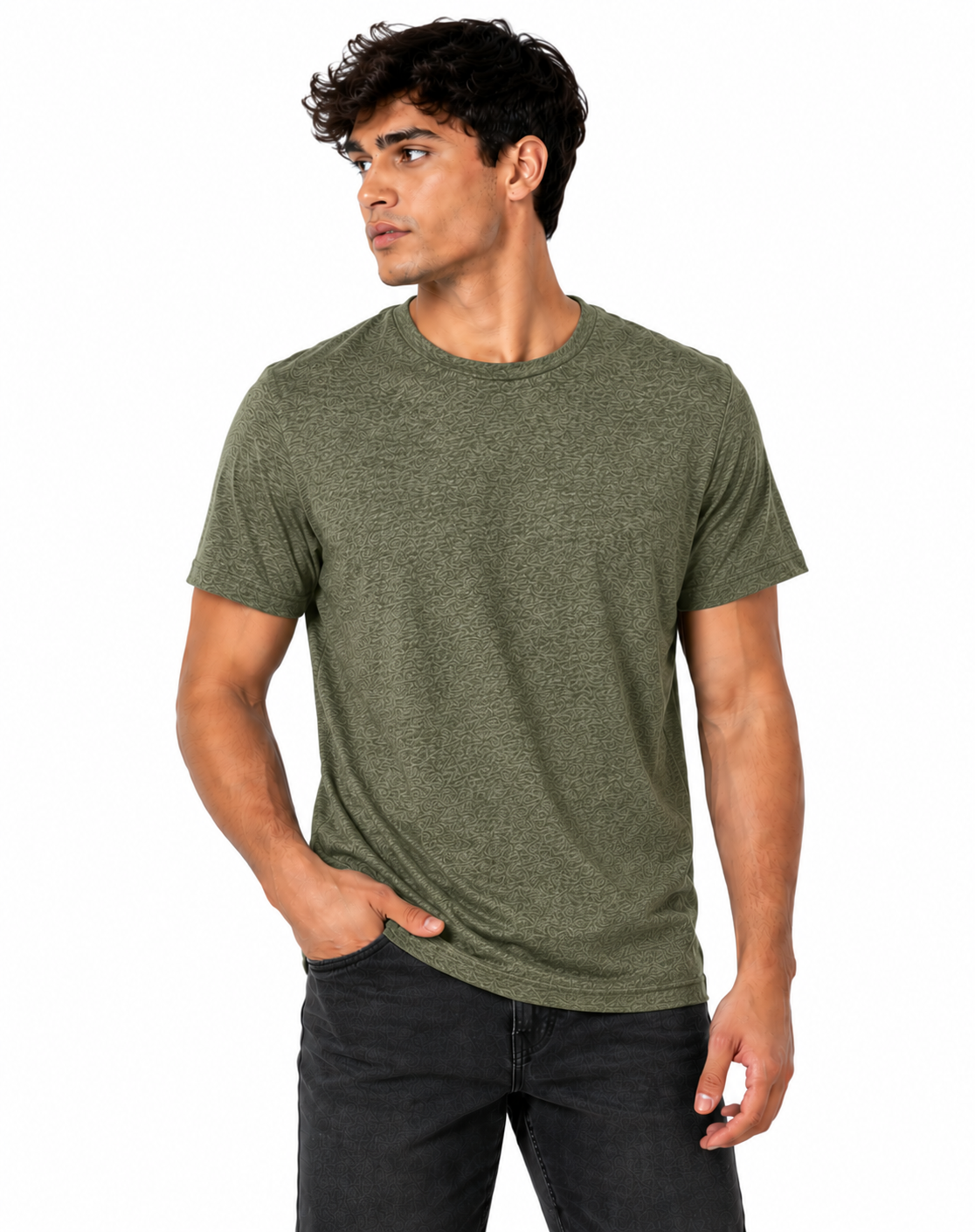Unisex Crew Neck Heather T-Shirt  - 3401CVC