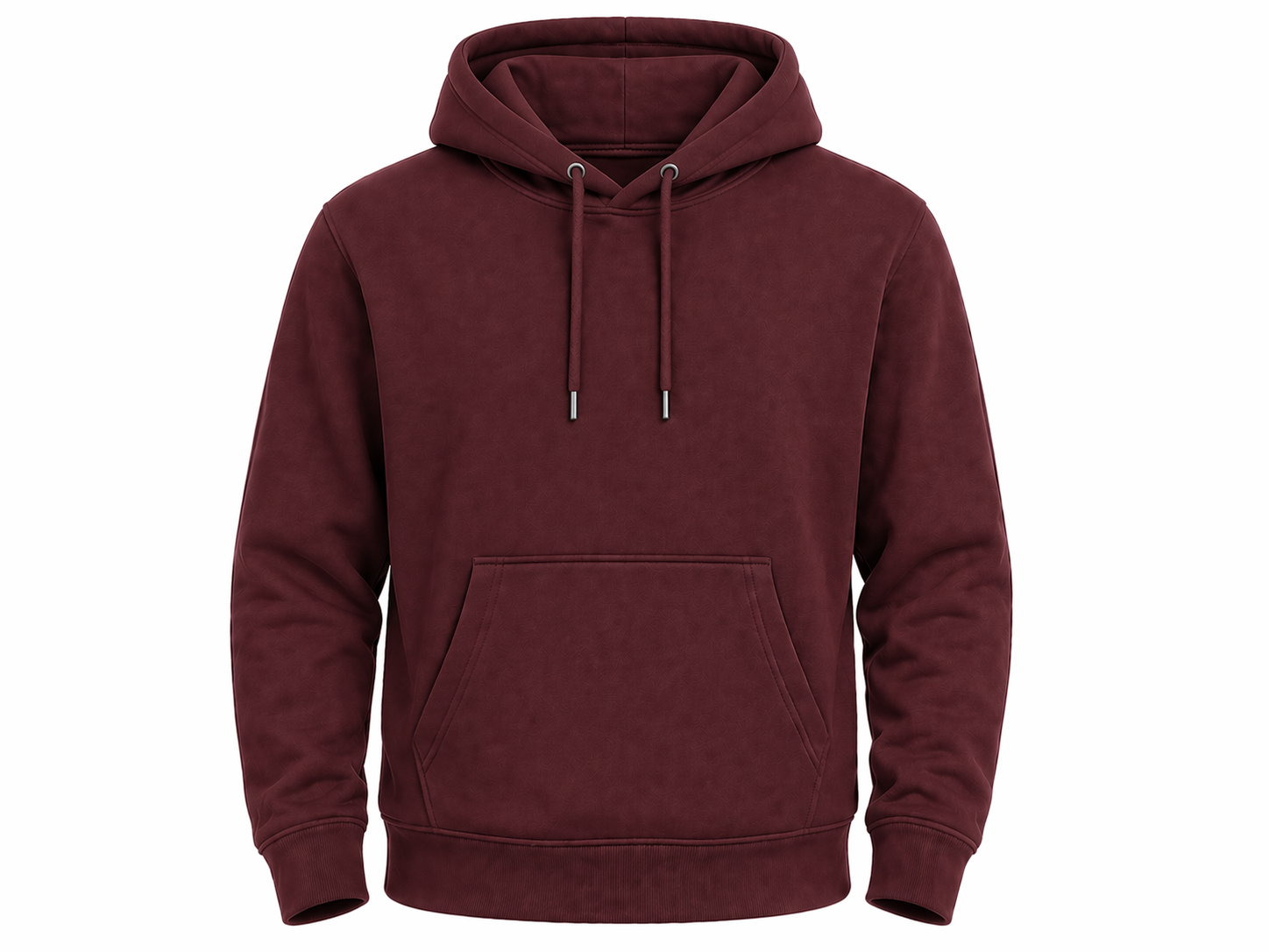 Maroon hoodie on a white background