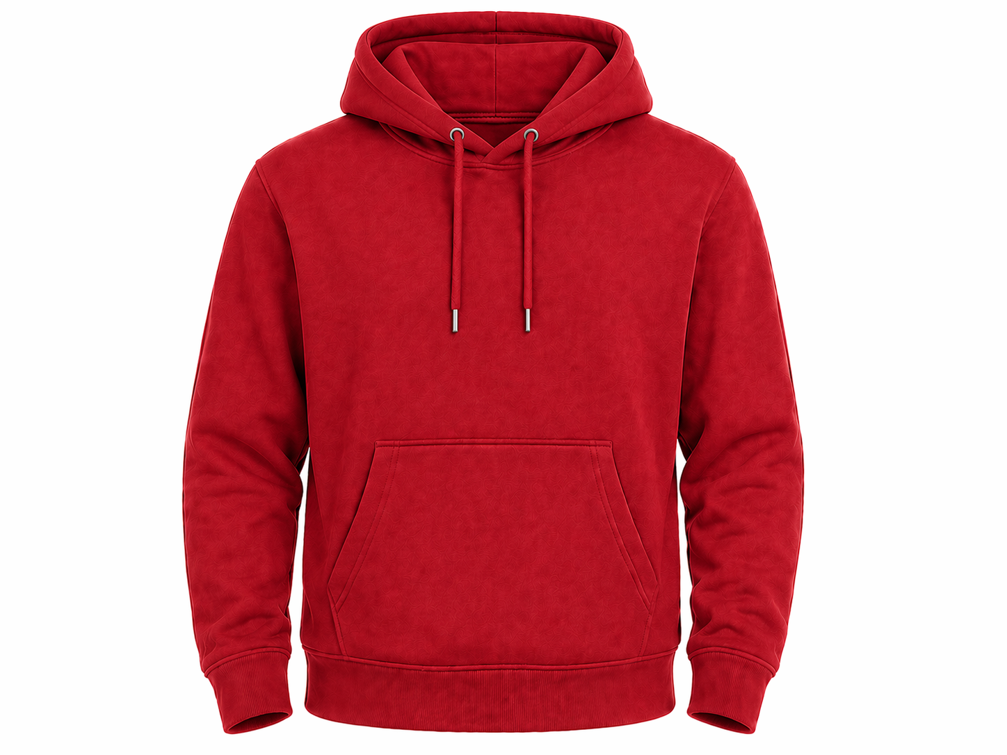Red hoodie on a white background