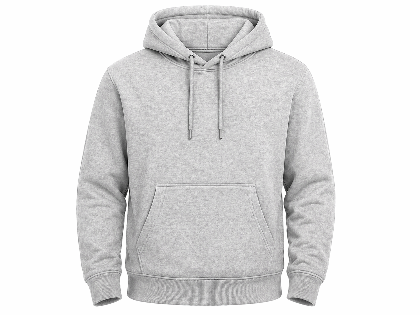 Gray hoodie on a white background