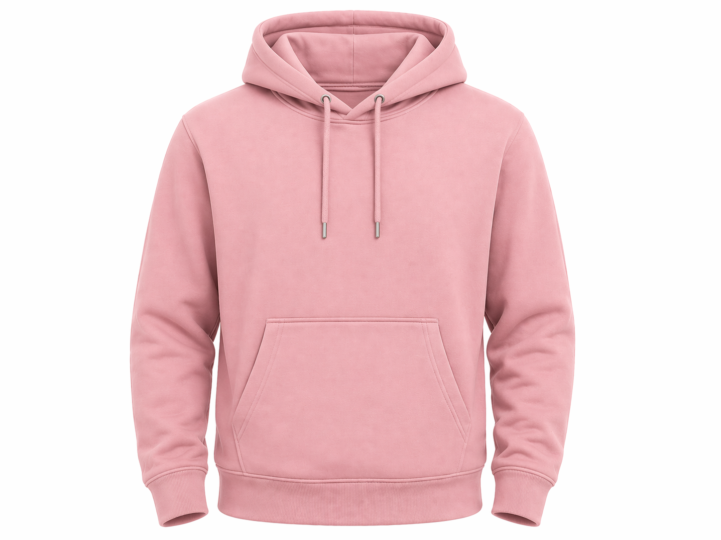 Pink hoodie on a white background