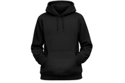 Black hoodie on a white background